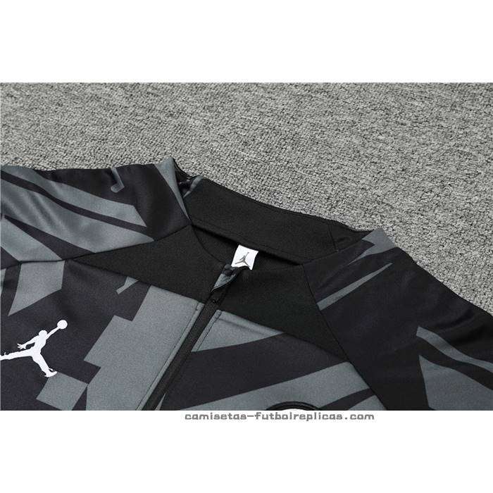 Chandal de Sudadera del Paris Saint-Germain Jordan 2022-2023 Negro y Gris